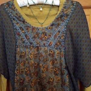 Pretty, sheer bohemian top